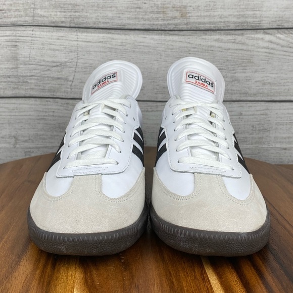 NEW adidas Samba Classic White Dark Gum Sole Indoor Soccer Shoe 772109 Men’s 11 - Picture 7 of 12